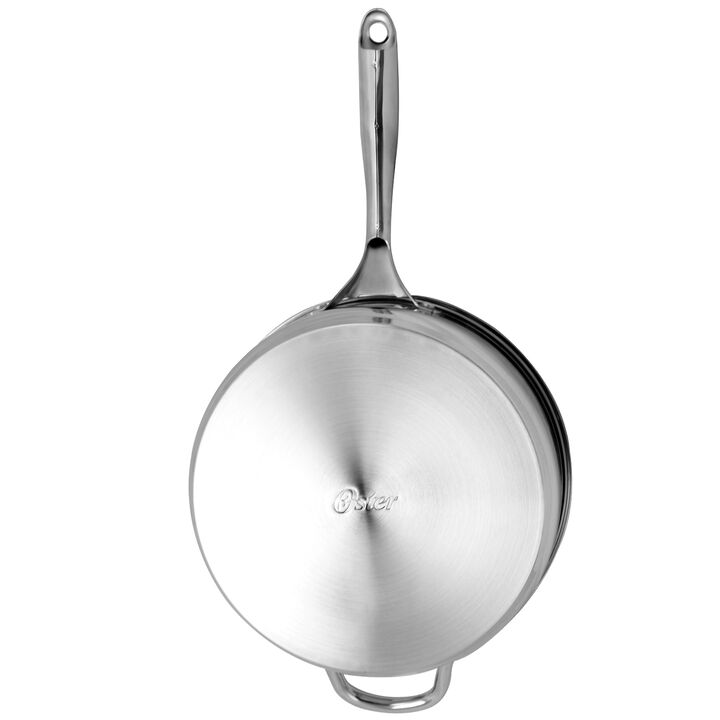Oster Cuisine Saunders 4.2 Quart Saute Pan with Lid