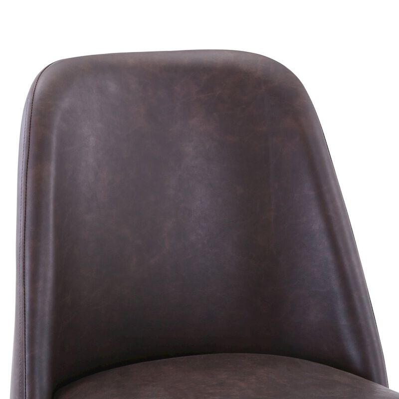 Jofran Mid-Century Modern Faux Leather Upholstered Counter Height Barstool (Set of 2)