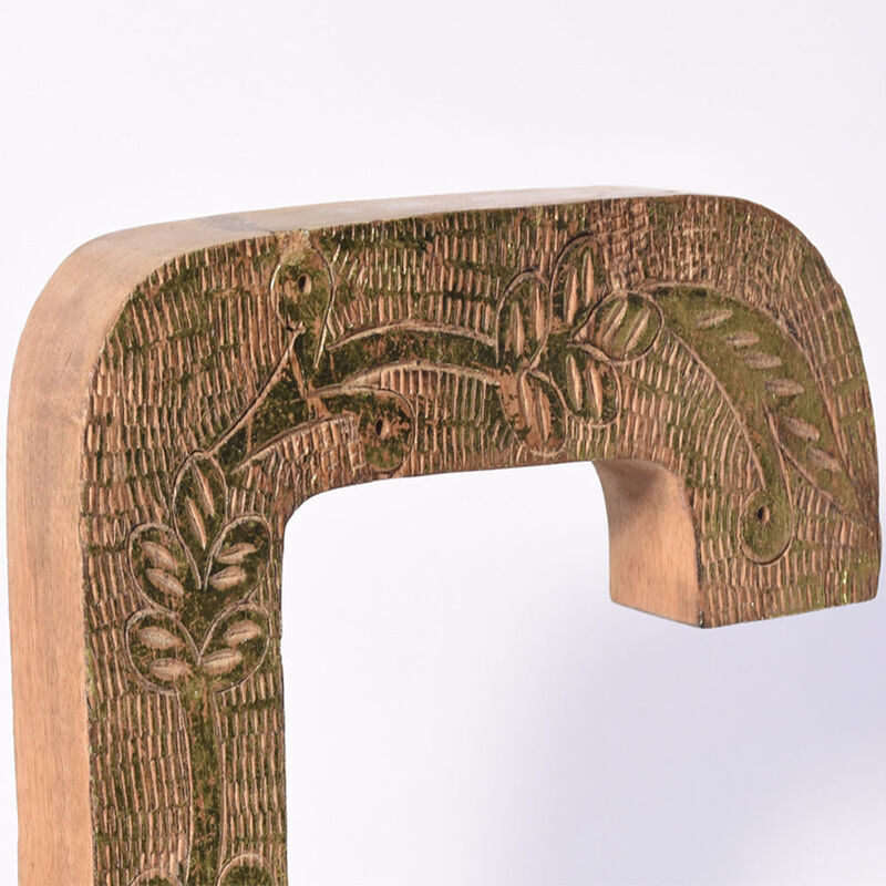 Vintage Natural Gold Handmade Eco-Friendly "C" Alphabet Letter Block For Wall Mount & Table Top Décor