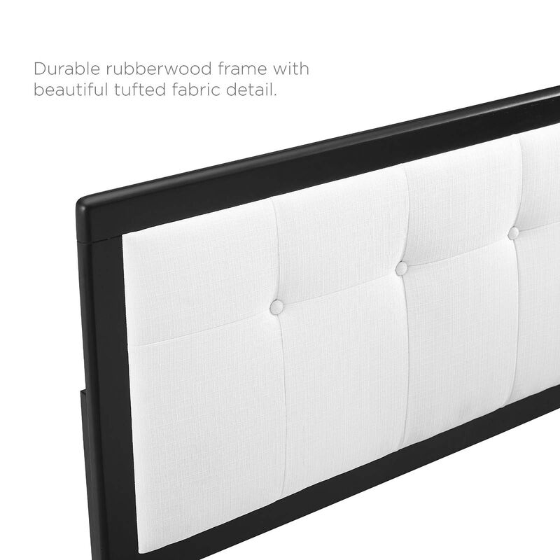 Modway - Draper Tufted King Fabric and Wood Headboard