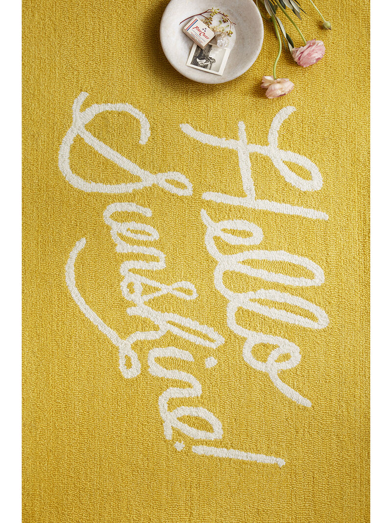 Minnie MIN01 Yellow 2'3" x 3'9" Rug