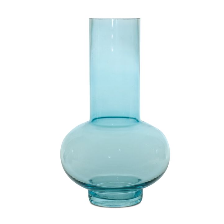 Set of 2 Glass Vases for Modern Centerpieces and Living Room Styling