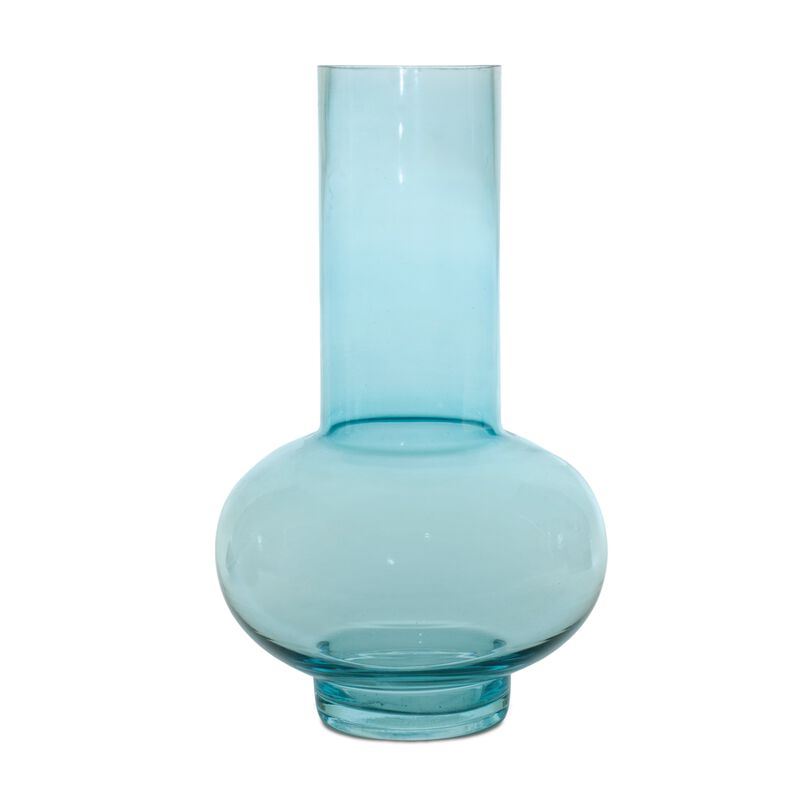 Set of 2 Glass Vases for Modern Centerpieces and Living Room Styling