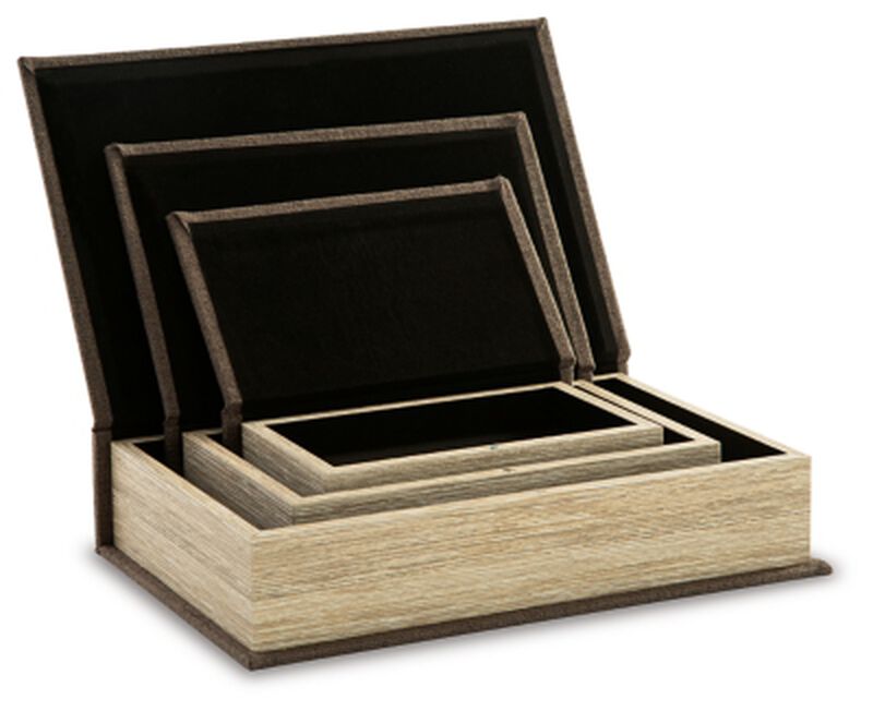 Jolina Box in Brown (Set of 3)