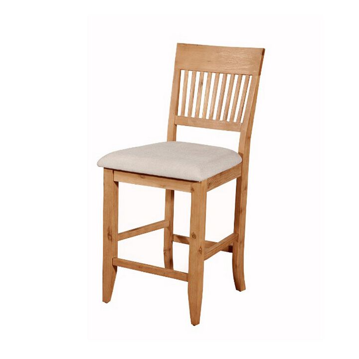Aspen Set of 2 Pub Chairs, Antique Natural
