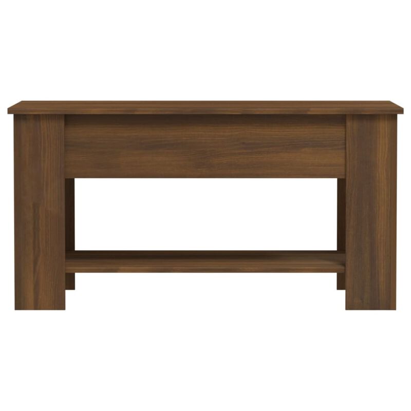 vidaXL Coffee Table Brown Oak 39.8"x19.3"x20.5" Engineered Wood