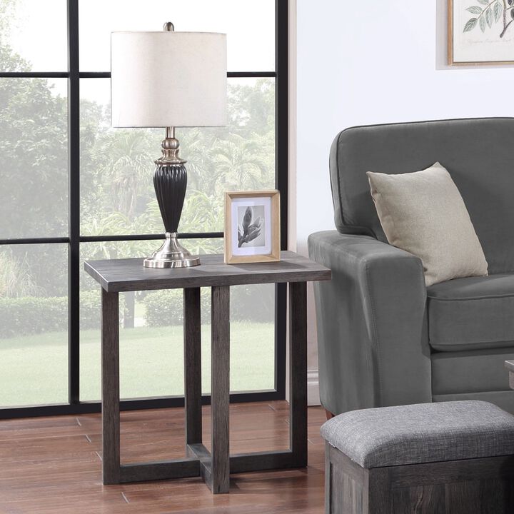 Moseberg Rustic Wood End Table(D0102H57QY6)