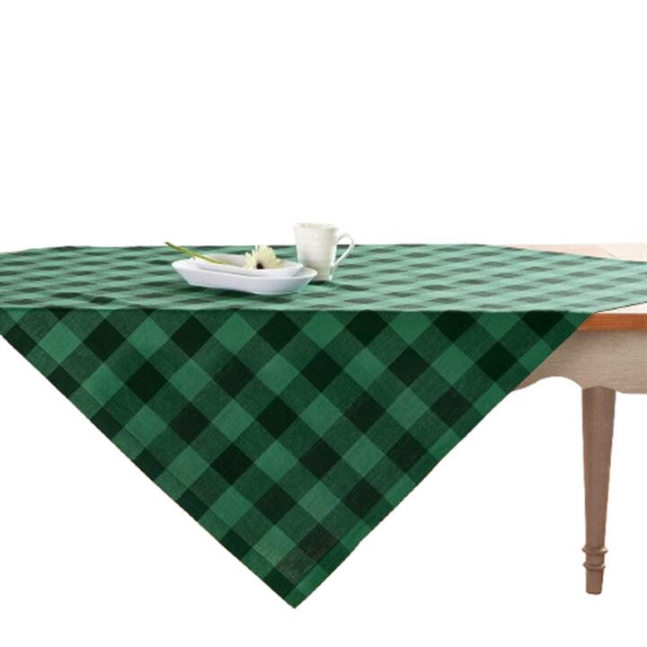 Solino Home 100% Pure Linen Table Throw | Buffalo Check