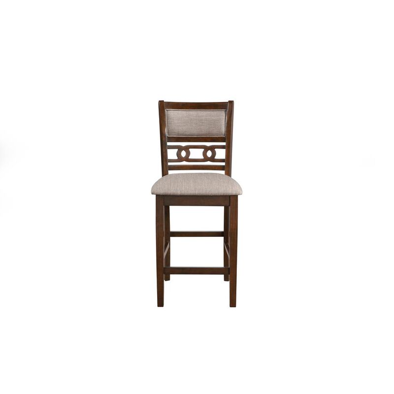 New Classic Furniture Furniture Gia 5-Piece Transitional Wood Counter Set in Cherry