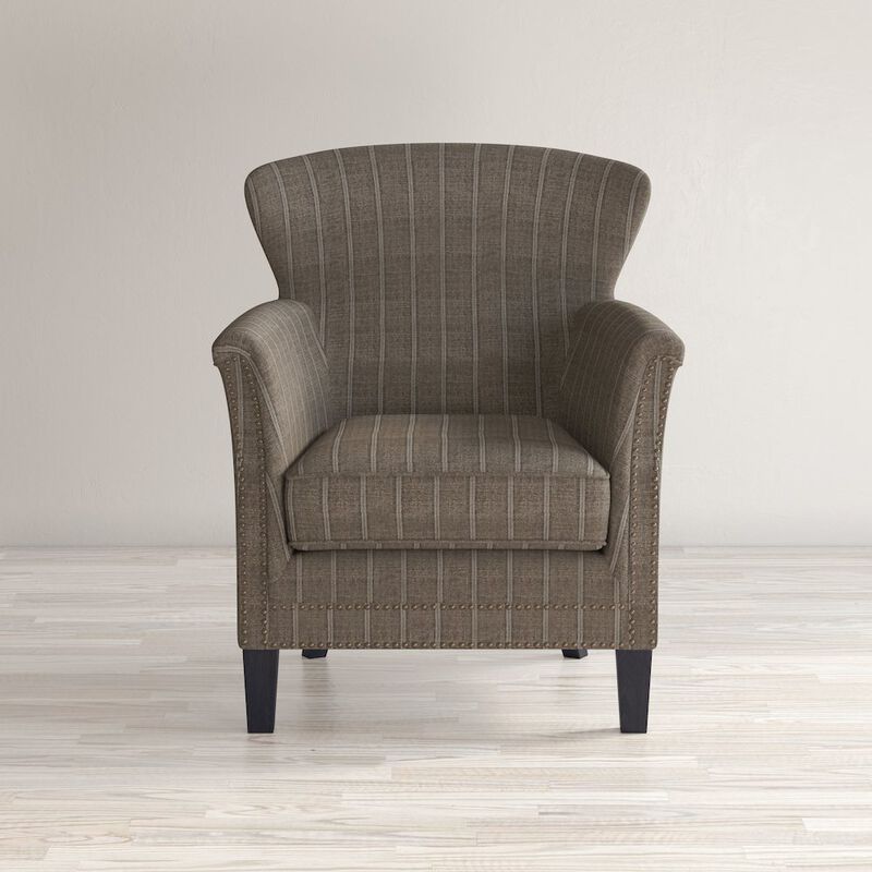 Jofran Layla Classic Upholstered Accent Chair with Nailhead Trim