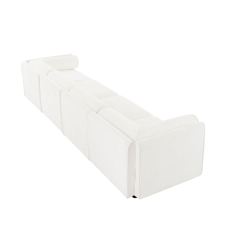 Merax 4 Seats Sofa with Storage for Living Room