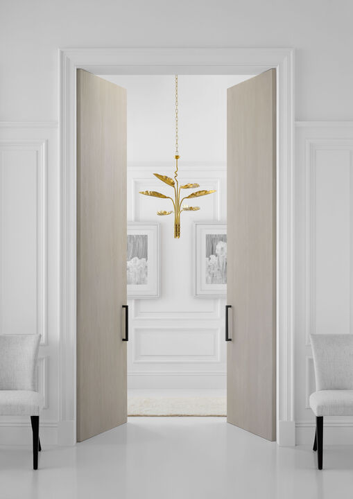 Dumaine Medium Pierced Leaf Chandelier