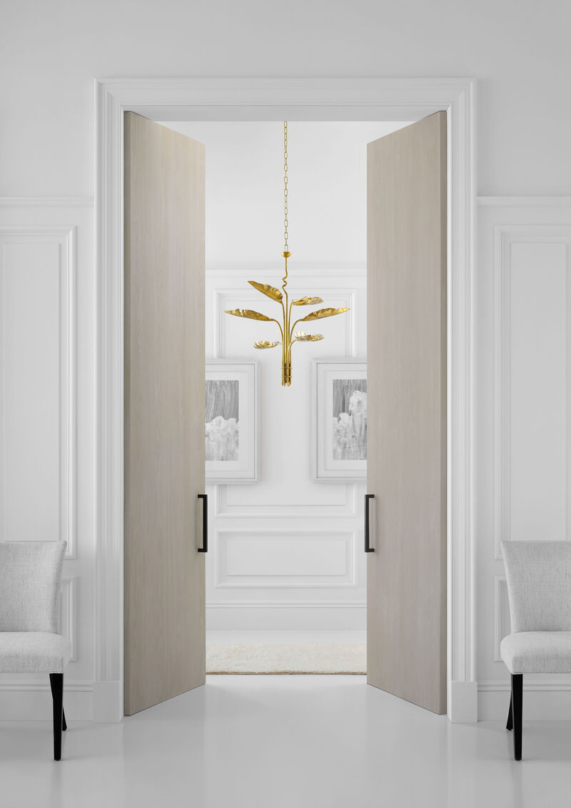 Dumaine Medium Pierced Leaf Chandelier