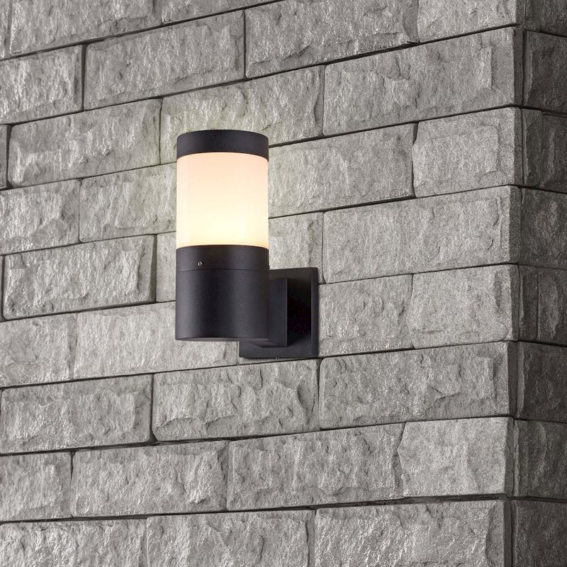 VONN Lighting Modern VOW1752BL 5-Watt Integrated LED Outdoor Wall Sconce in Matte Black