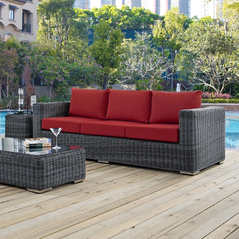 Modway - Summon Outdoor Patio Sunbrella® Sofa