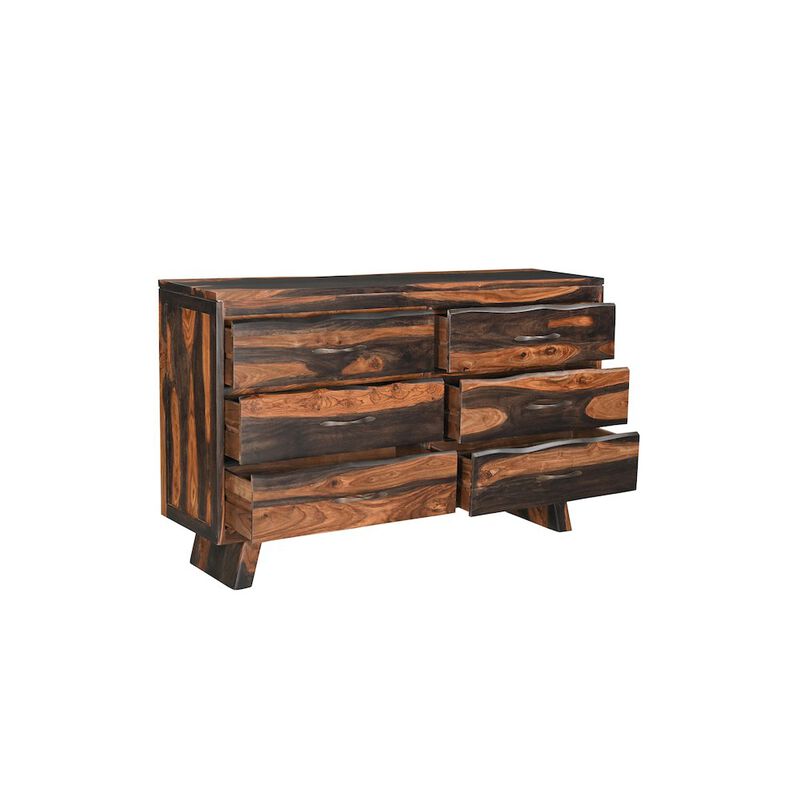 Taran Designs Marin 6-drawer Live Edge Solid Wood Dresser