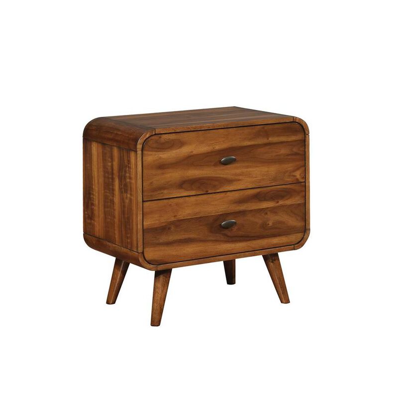 Robyn 2-drawer Nightstand Dark Walnut