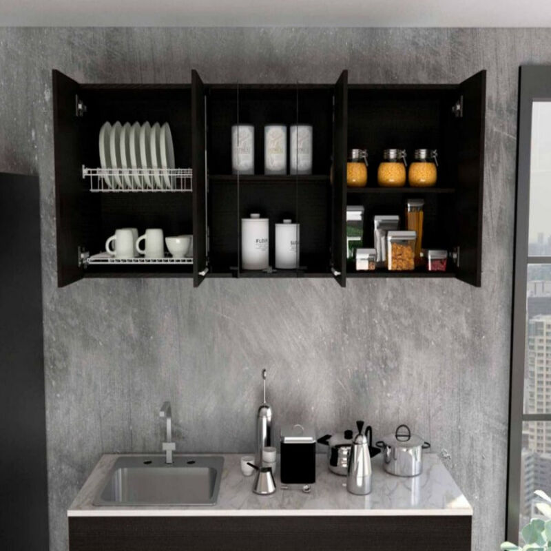 Superior Wall Cabinet Peoria, Kitchen, Black