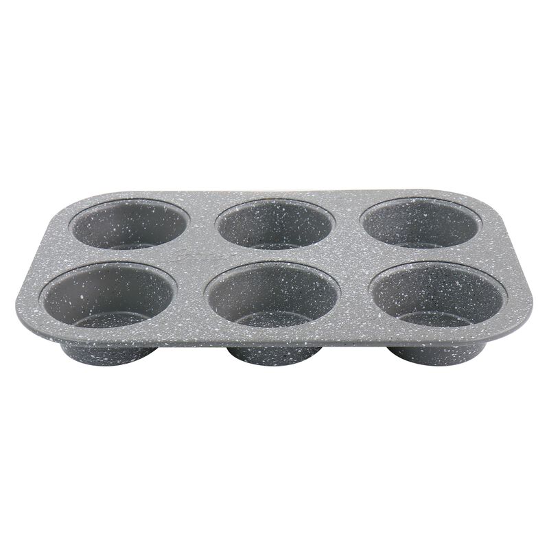Oster 6 Piece Carbon Steel Non Stick Bakeware Set in Greystone
