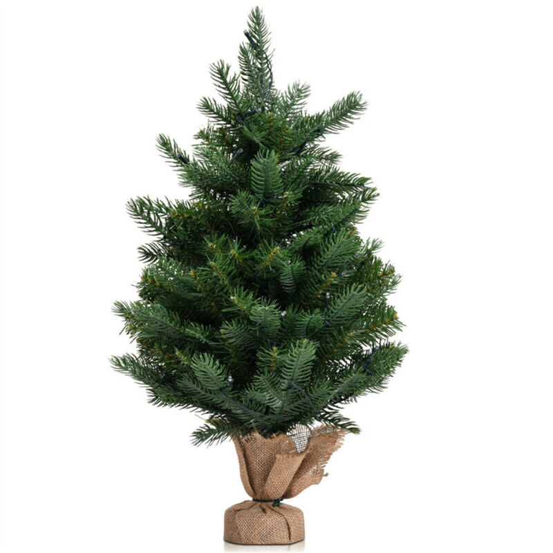 Christmas Tree with LED Lights Festive Pre-Lit Holiday Decoration for Home