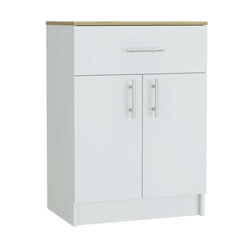 Pantry Cabinet Netal, Kitchen, White / Light Oak