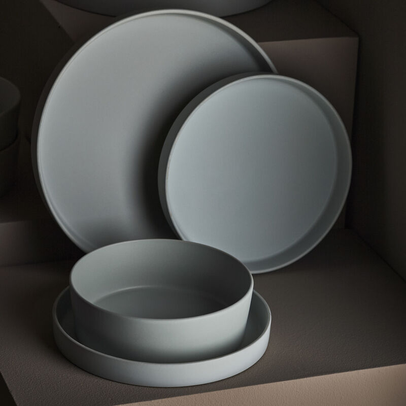 Stone by Mercer Project Modan Stoneware 12 Piece Dinnerware Set