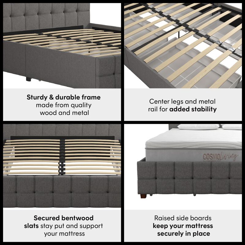Elizabeth Upholstered Bed with Storage