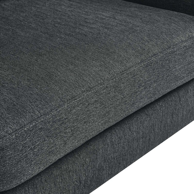 Corland Upholstered Fabric Loveseat Gray