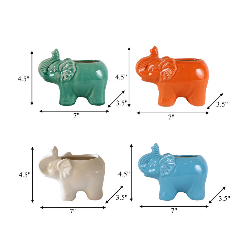 7" Elephant Citro Candle Set