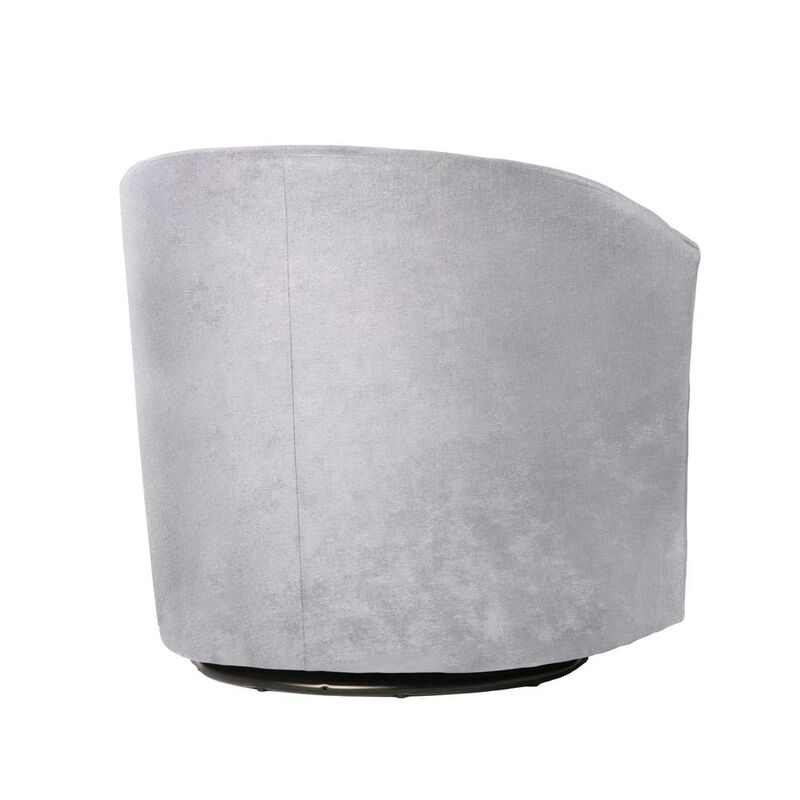 Comfort Pointe Elizabeth Silver Swivel Chair