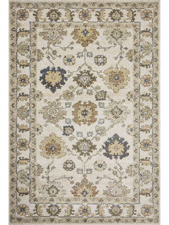 Tamryn TAM-03 Ivory / Multi 18" x 18" Sample Rug by