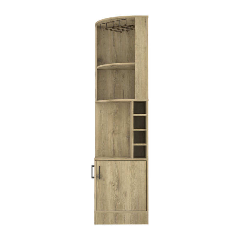 Corner Bar Cabinet Papprika, Living Room, Aged Oak