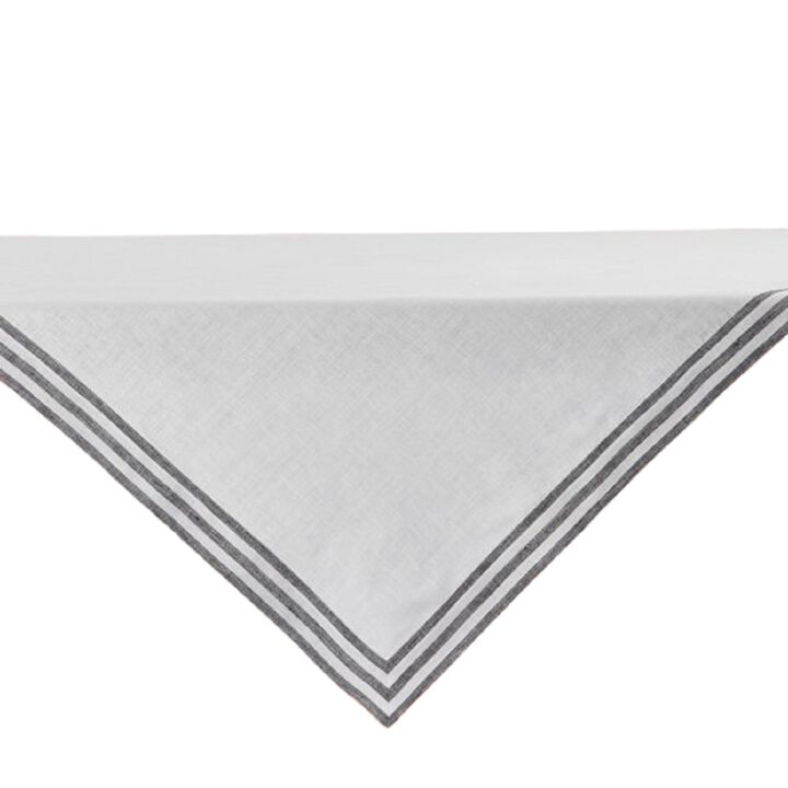Solino Home 100% Pure Linen Table Throw 52 x 52 Inch | Mila for Thanksgiving, Christmas