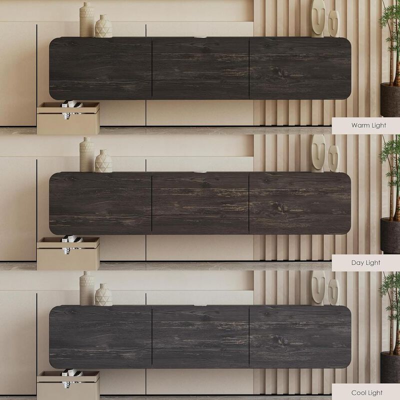 Atelier Mobili Floating TV Stand 65 inch for up to 80 inch TV