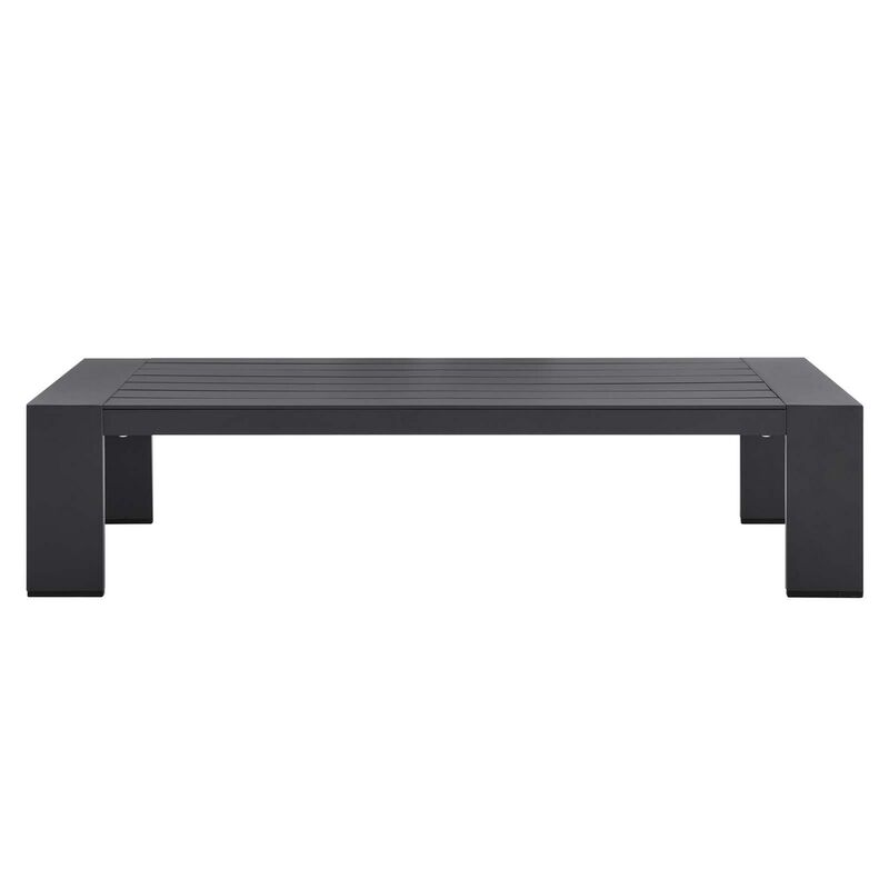Tahoe Outdoor Patio Powder-Coated Aluminum Coffee Table-Benzara