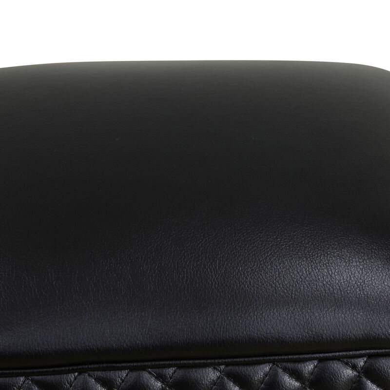 Faux Leather Rectangular Ottoman