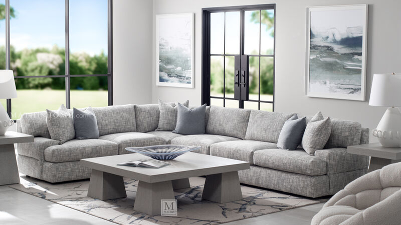 Serena 3-Piece Fabric Sectional
