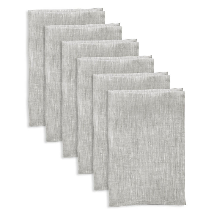 Solino Home 100% Pure Linen Dinner Napkins 20 x 20 Inch Set of 4 | Athena