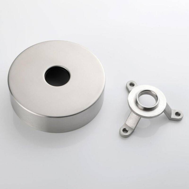 Freestanding Tub Filler Brushed Nickel Standing Bathtub Faucet with Modern Design