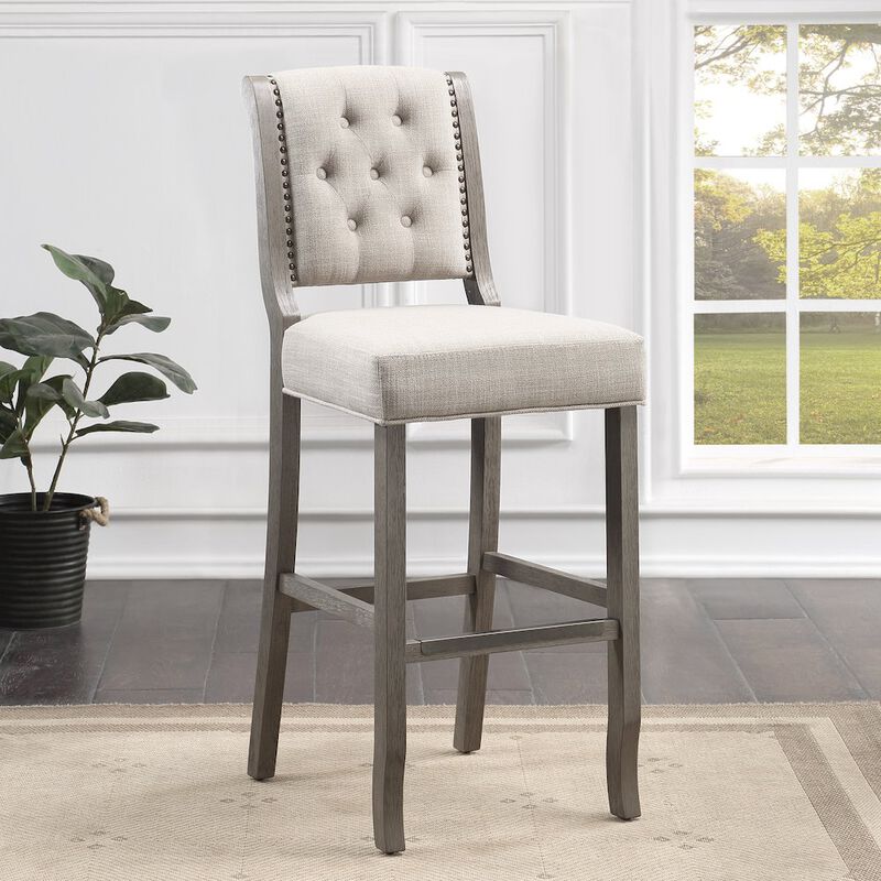American Woodcrafters Luxe 30 Stool - Gray