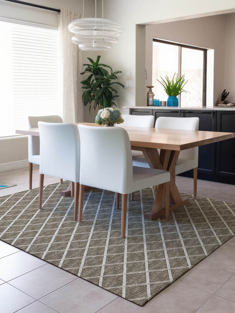 York YO1 Taupe 10' x 14' Rug