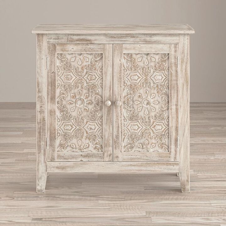 Jofran Hand Carved 32 Accent Chest
