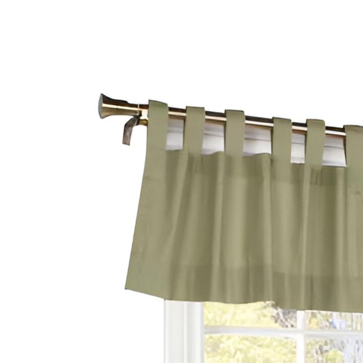 Commonwealth Thermalogic Weather Insulated Cotton Fabric Tab Valance - 40"x15" - Natural