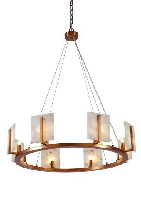 Halo Alabaster 8 Light Chandelier
