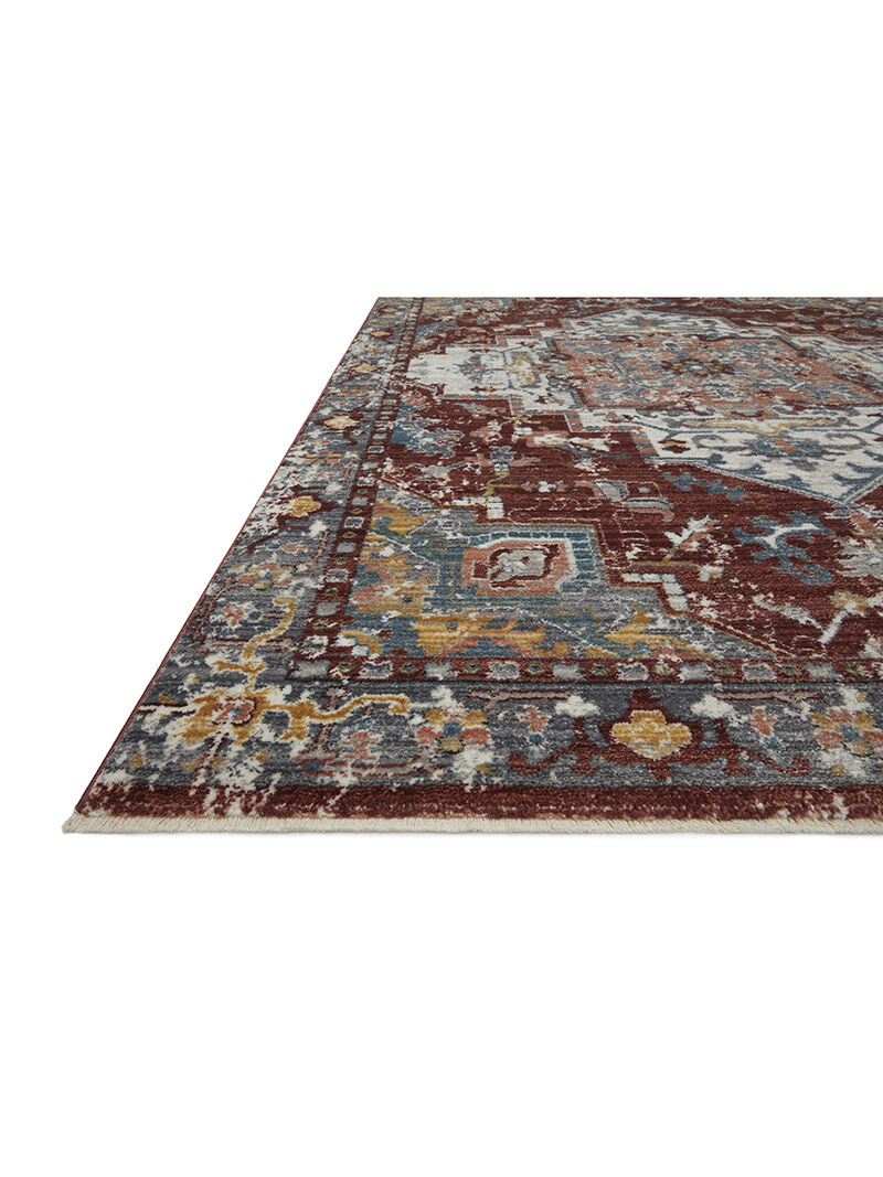 Samra SAM10 Brick/Grey 5'3" x 7'9" Rug