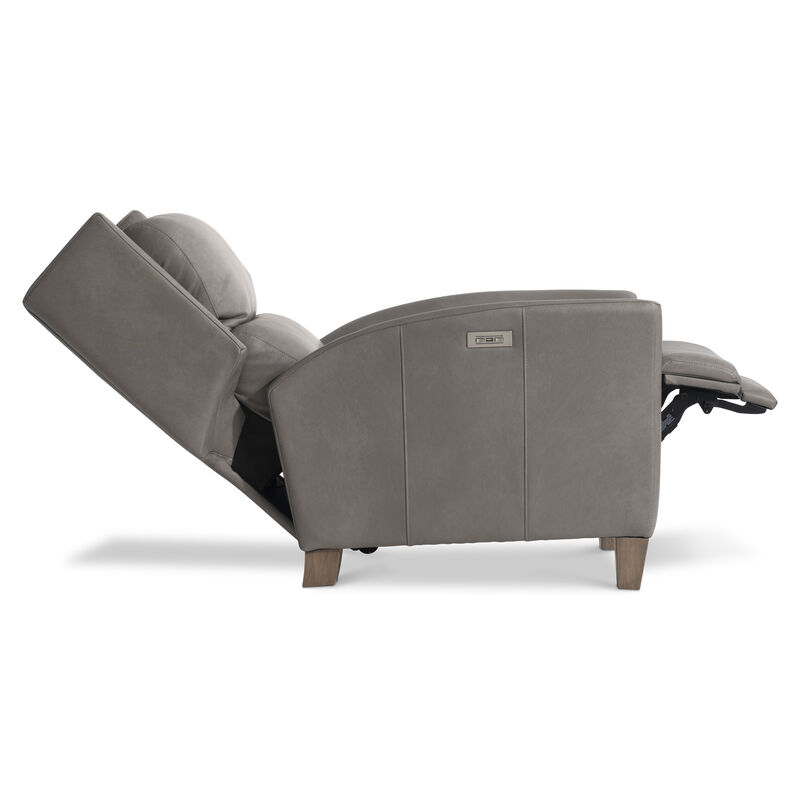Weller Leather Power Motion Chair in Gray