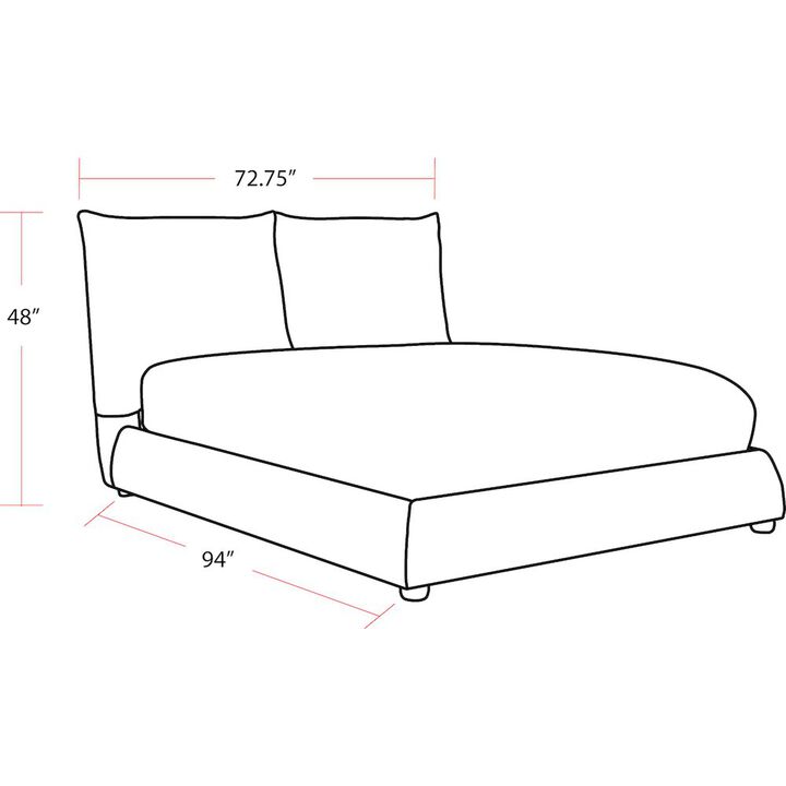 Parker Living Sleep Cumulus - Cozy Charcoal Queen Bed
