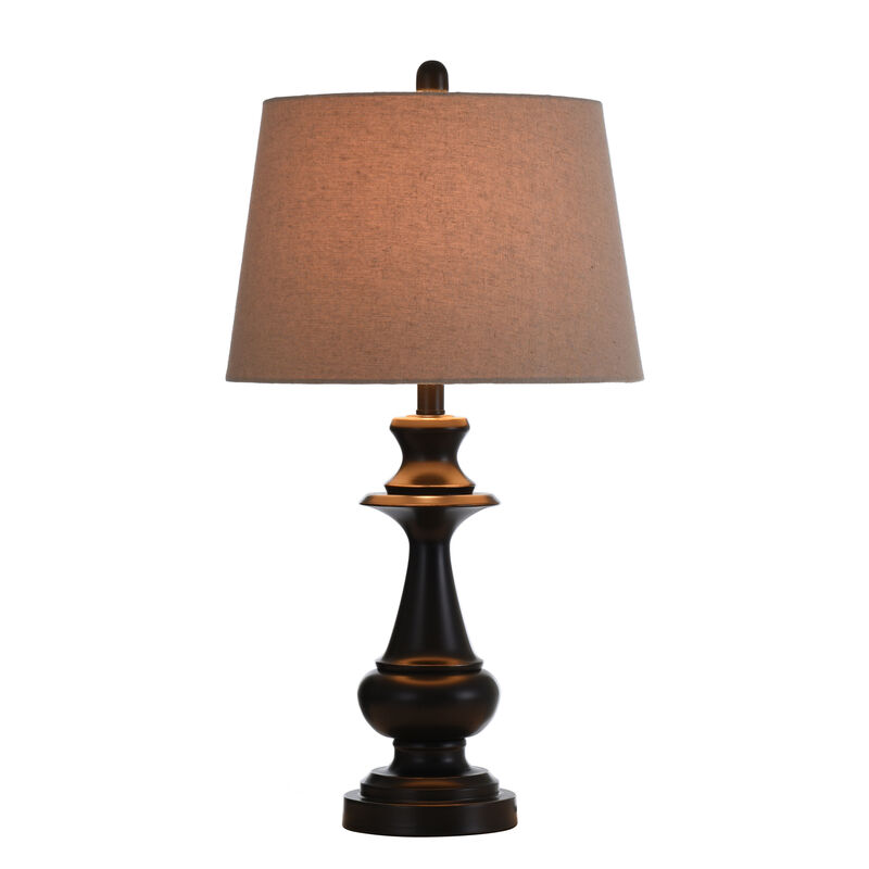 Bronze Metal Table Lamp (Set of 2)
