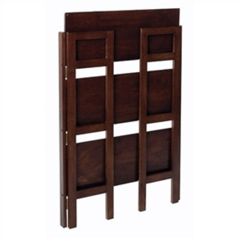 Foldable 3-Shelf Stackable Bookcase in Rustic Distressed Look