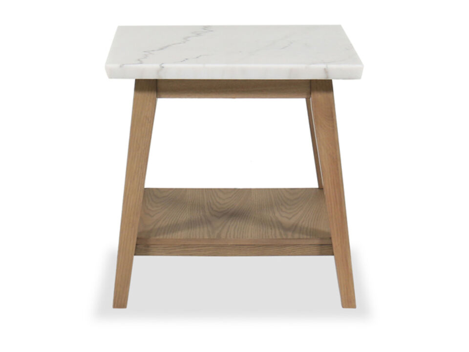 Vida Marble Top End Table